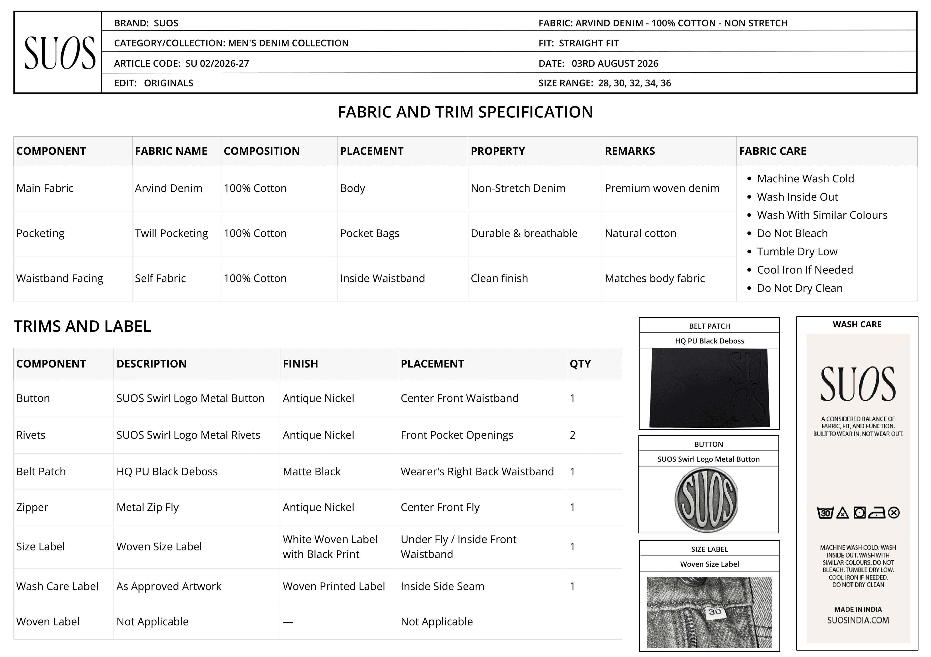 Size guide page 5