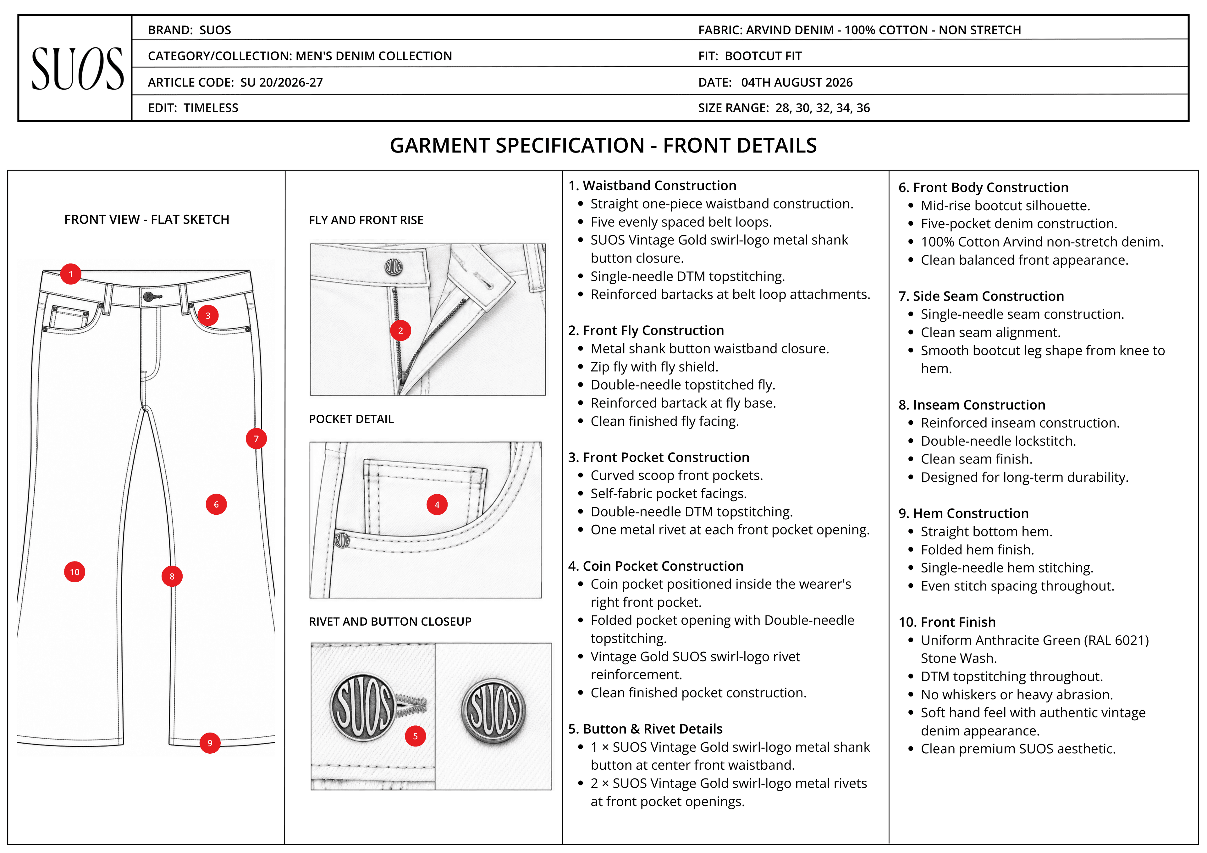 Size guide page 10